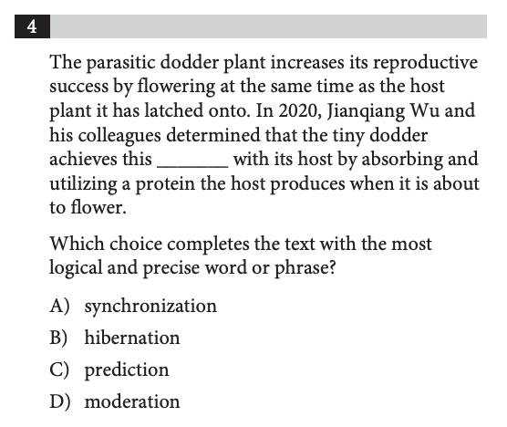 SAT Practice Tests (Nonadaptive) – Q.4